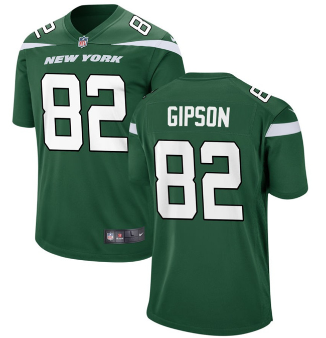 Men's New York Jets #82 Xavier Gipson Green Football Stitched Jersey